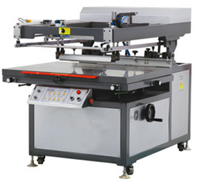 automatic oblique arm screen printer with printing area: 500x 700mm