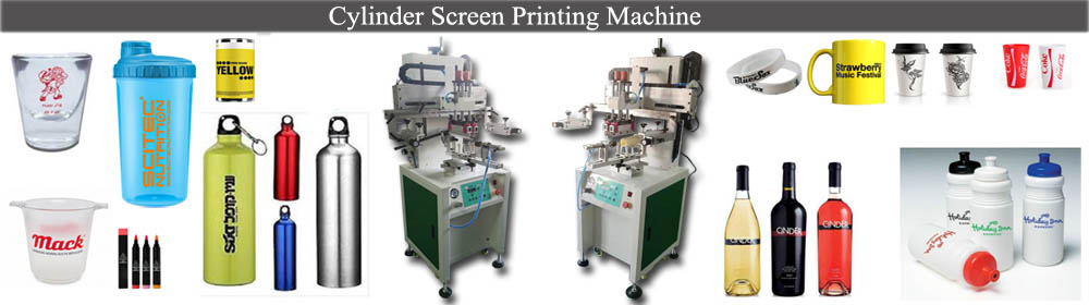 Cylinder silk screen printing machines with sample 