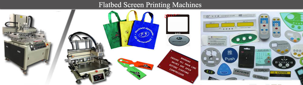 Flat-bed silk screen printing machines with sample 