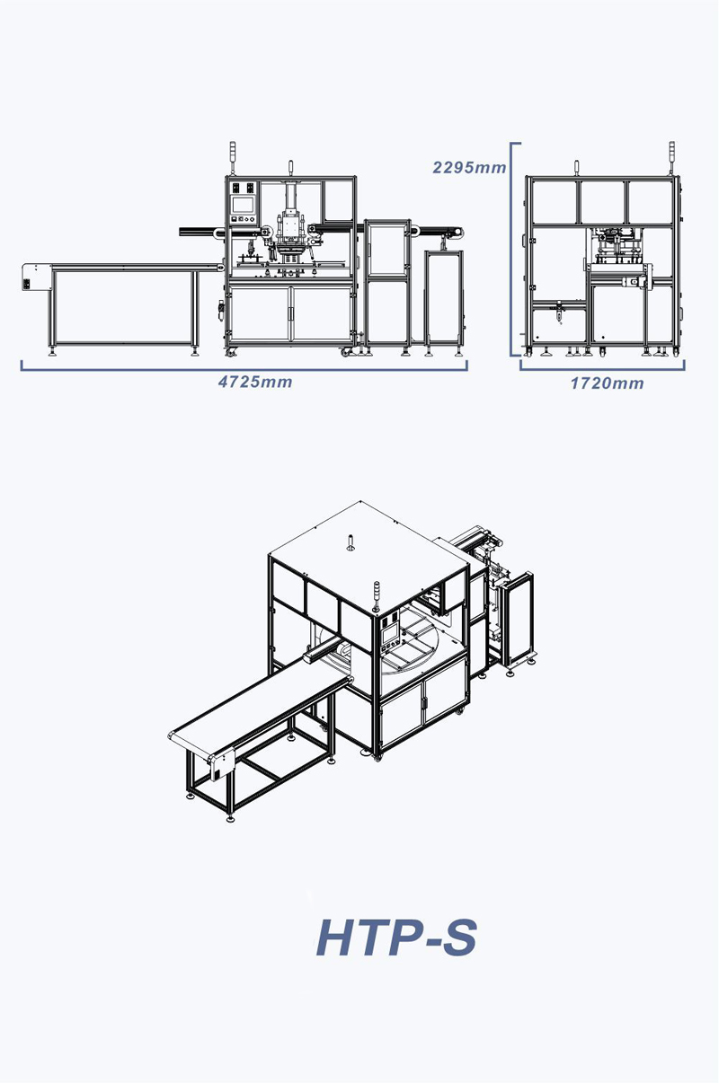 Automatic Flat Bed Heat Foil Transfer Machine Drawing